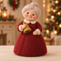 Pip in Christmas Grandmother Friends, handmade needle-felted Christmas decor
