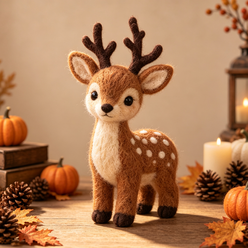 Mabel needle felted figurine